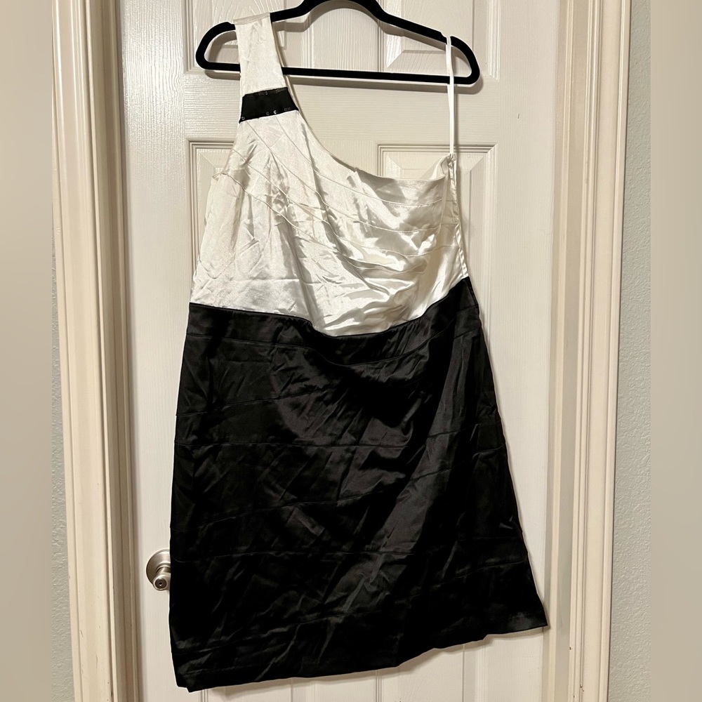 00s One-Shoulder Cocktail Dress